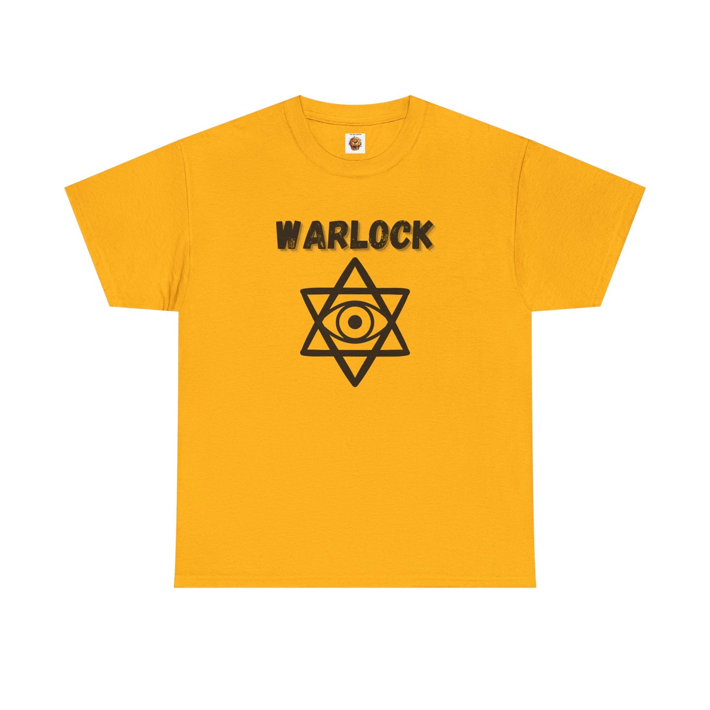 Warlock Icon Symbol Dungeons and Dragons DND Unisex Heavy Cotton Tee Shirt T-Shirt - RPG, TTRPG, Roleplaying, Geek, Nerd