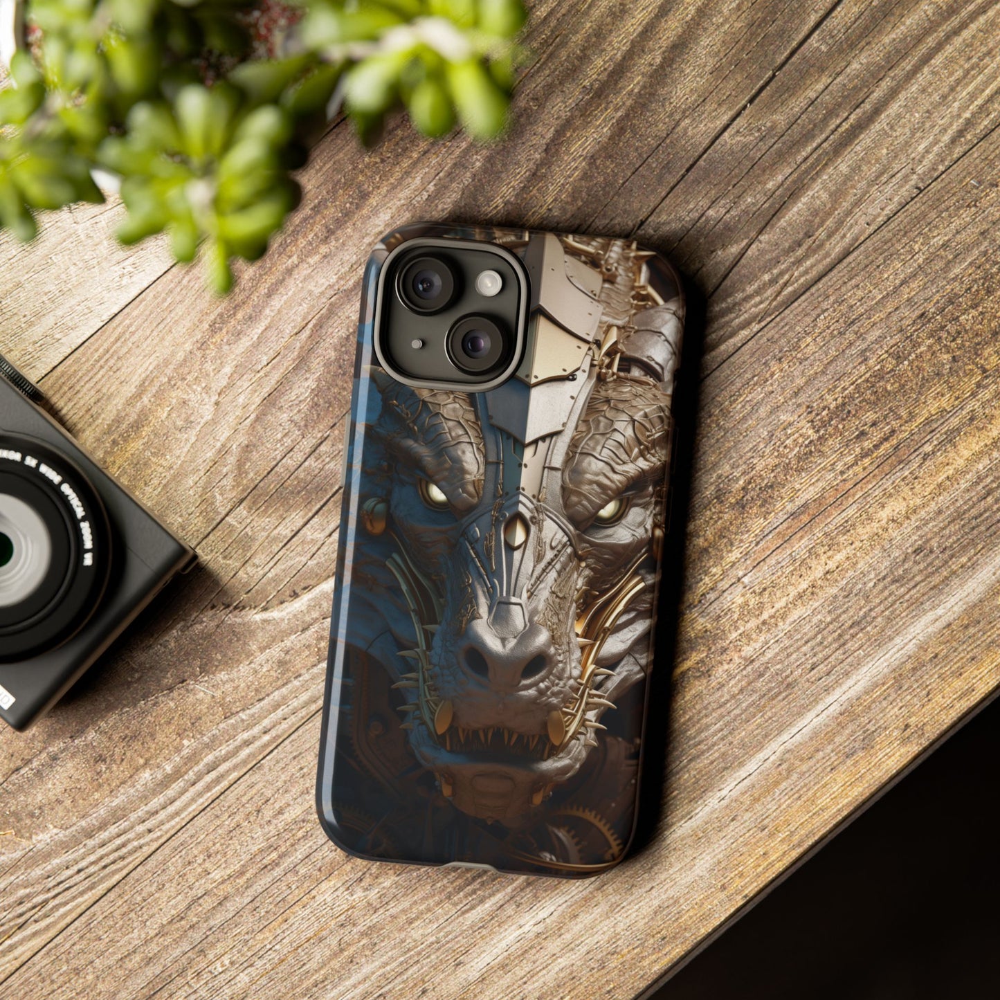 Hyper Realistic 3D Design Clockwork Dragon Phone Case - For Fantasy Lovers, D&D, RPG, TTRPG, Geek, Nerd