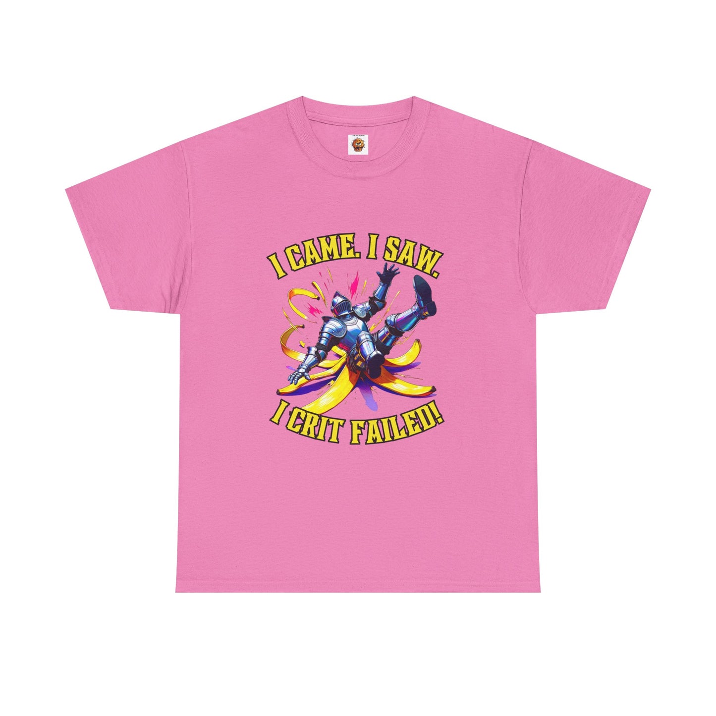 Funny Gamer Unisex Tee - 'I Came, I Saw, I Crit Failed' - Perfect for Gaming Gifts, Birthday, or Casual Wear, DND, RPG, TTRPG, Geek, Nerd