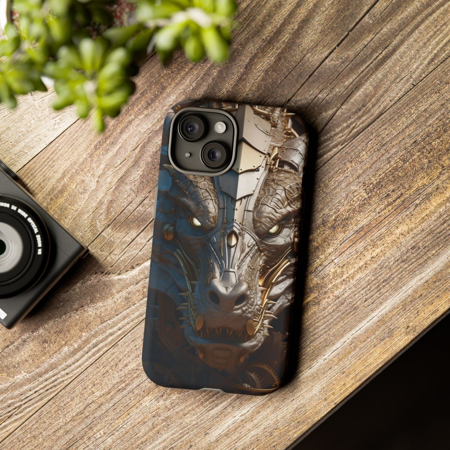 Hyper Realistic 3D Design Clockwork Dragon Phone Case - For Fantasy Lovers, D&D, RPG, TTRPG, Geek, Nerd