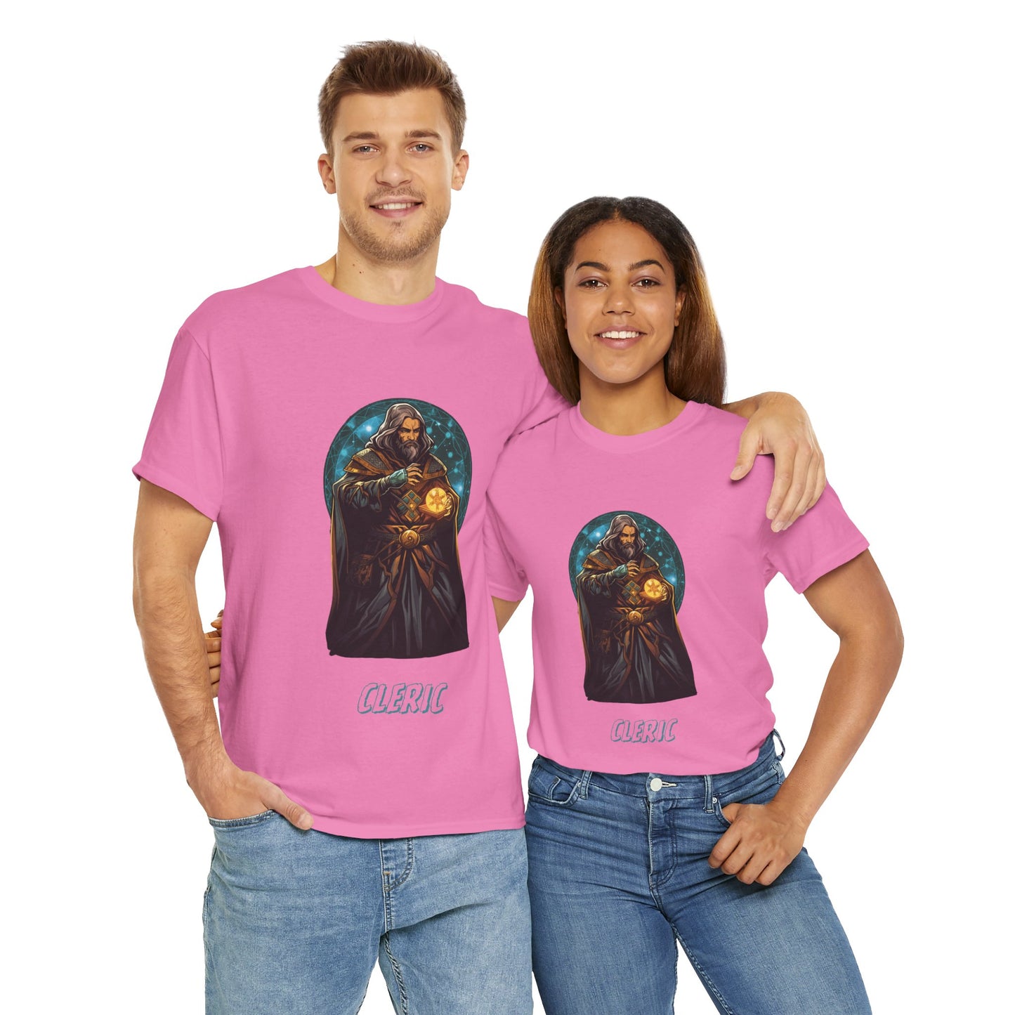 Cleric Quote Dungeons and Dragons DND Unisex Heavy Cotton Tee Shirt T-Shirt - RPG, TTRPG, Roleplaying, Geek, Nerd