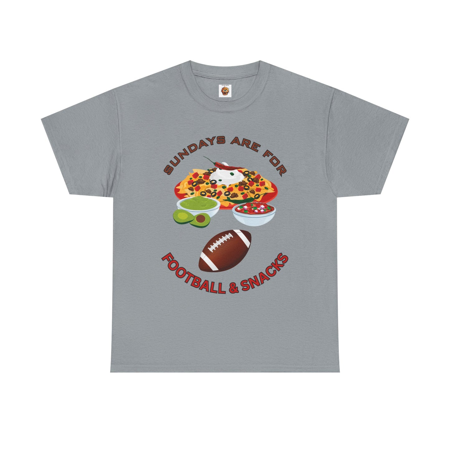 Sundays Are for Football & Snacks Tee, Unisex Cotton Shirt, Game Day Apparel, Fun Gift for Sports Lovers, Weekend Vibes, Super Bowl