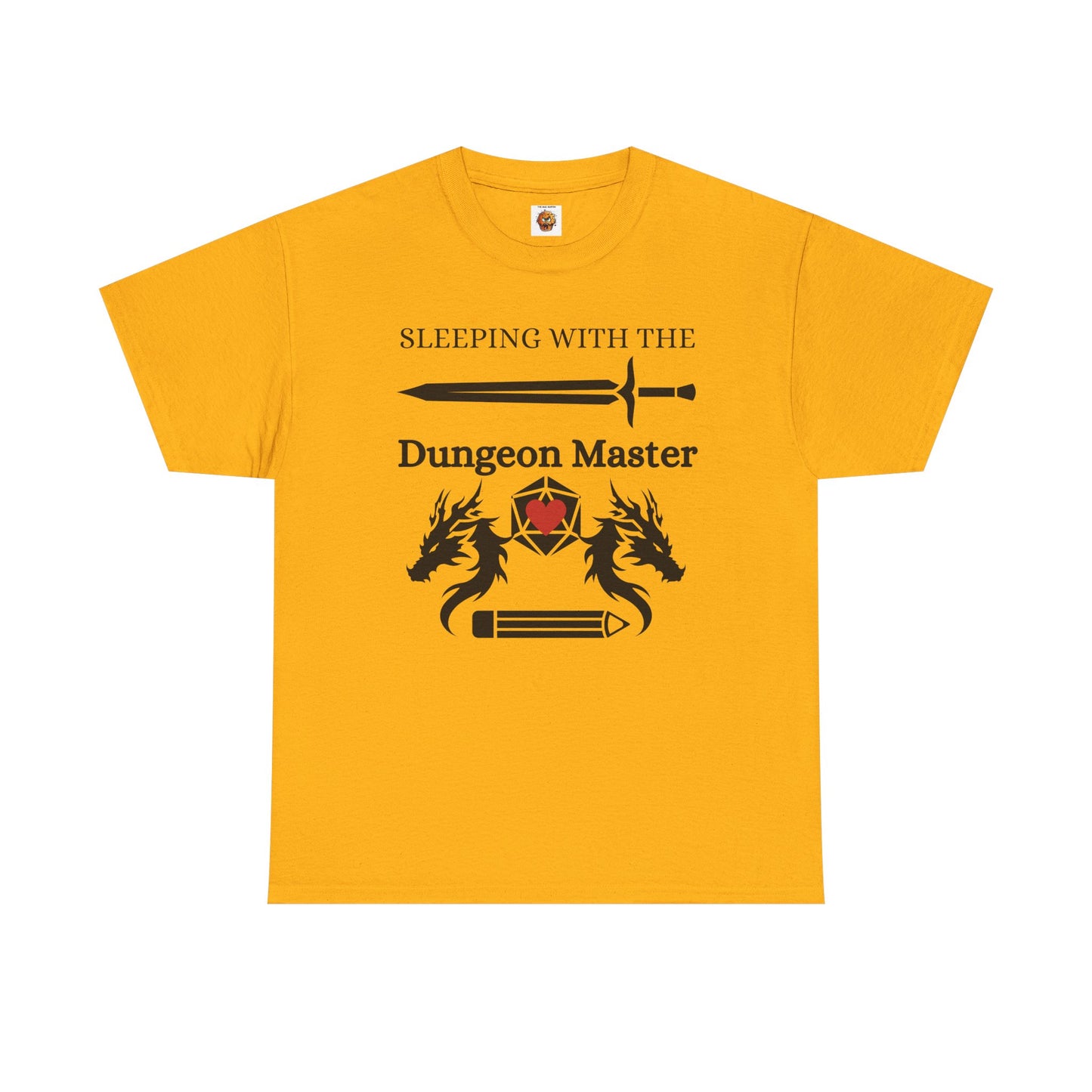 Sleeping with the Dungeon Master Dungeons and Dragons DND Unisex Heavy Cotton Tee Shirt T-Shirt - RPG, TTRPG, Roleplaying, Geek, Nerd