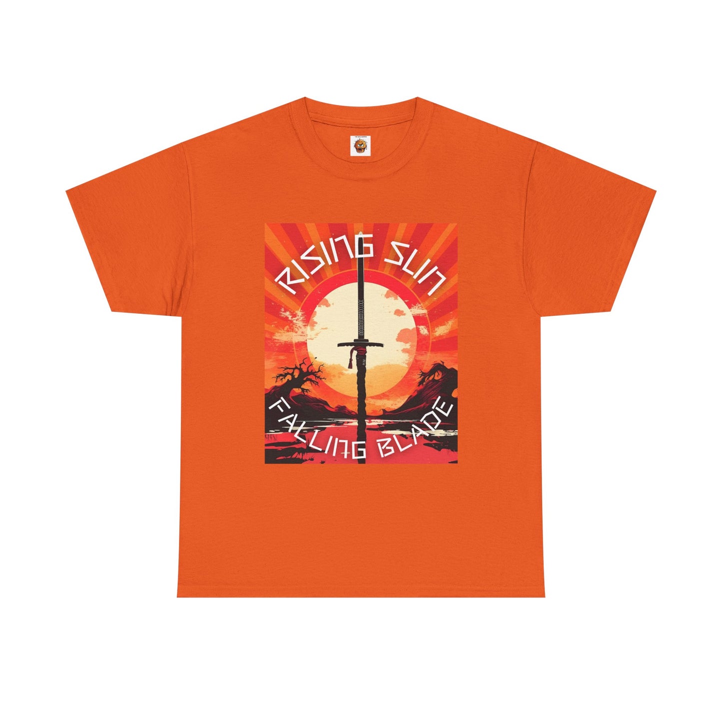 Rising Sun Falling Blade Shonen Anime Unisex Heavy Cotton Tee Shirt - Vintage Style Graphic T-Shirt, Weeb, Otaku, Geek, Nerd