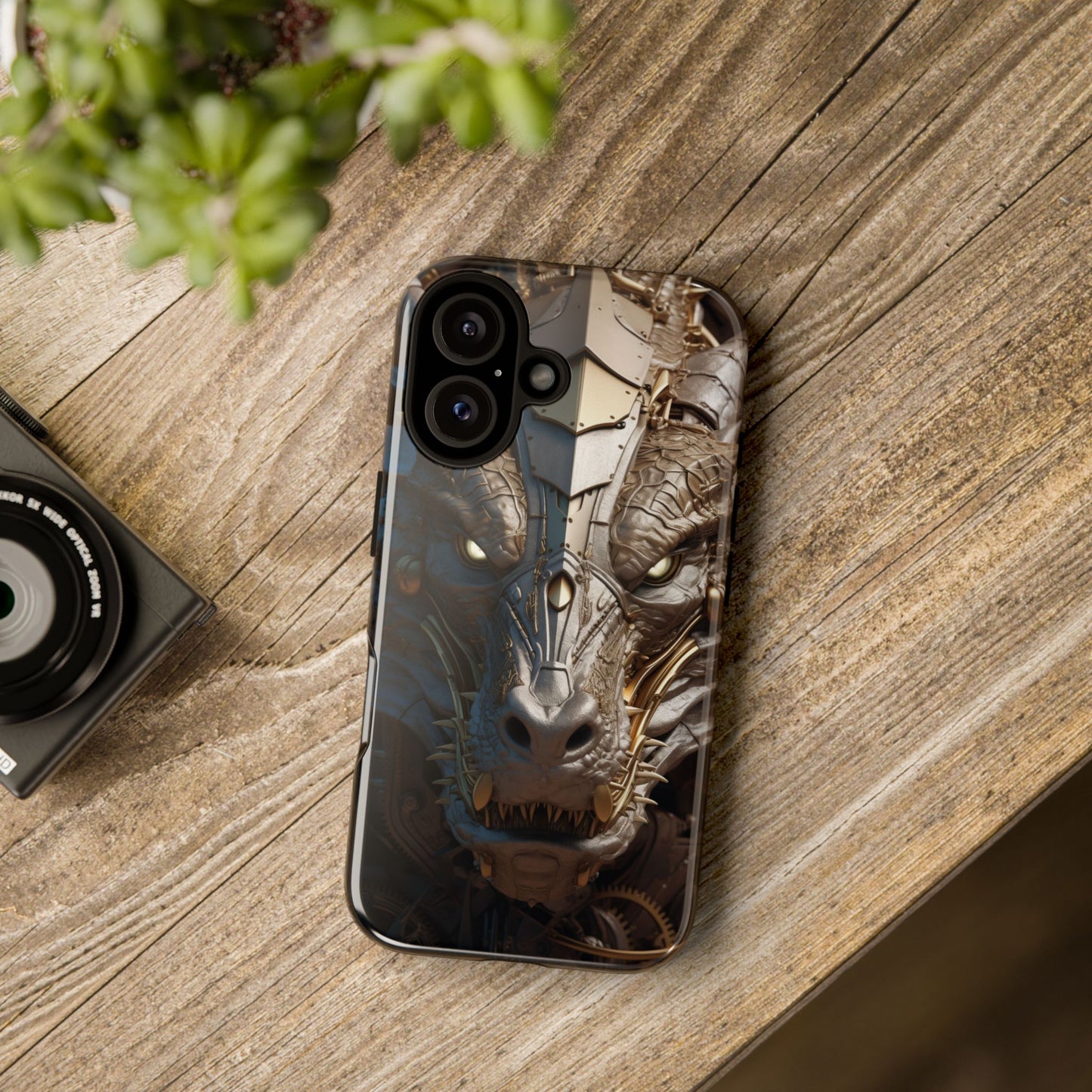 Hyper Realistic 3D Design Clockwork Dragon Phone Case - For Fantasy Lovers, D&D, RPG, TTRPG, Geek, Nerd