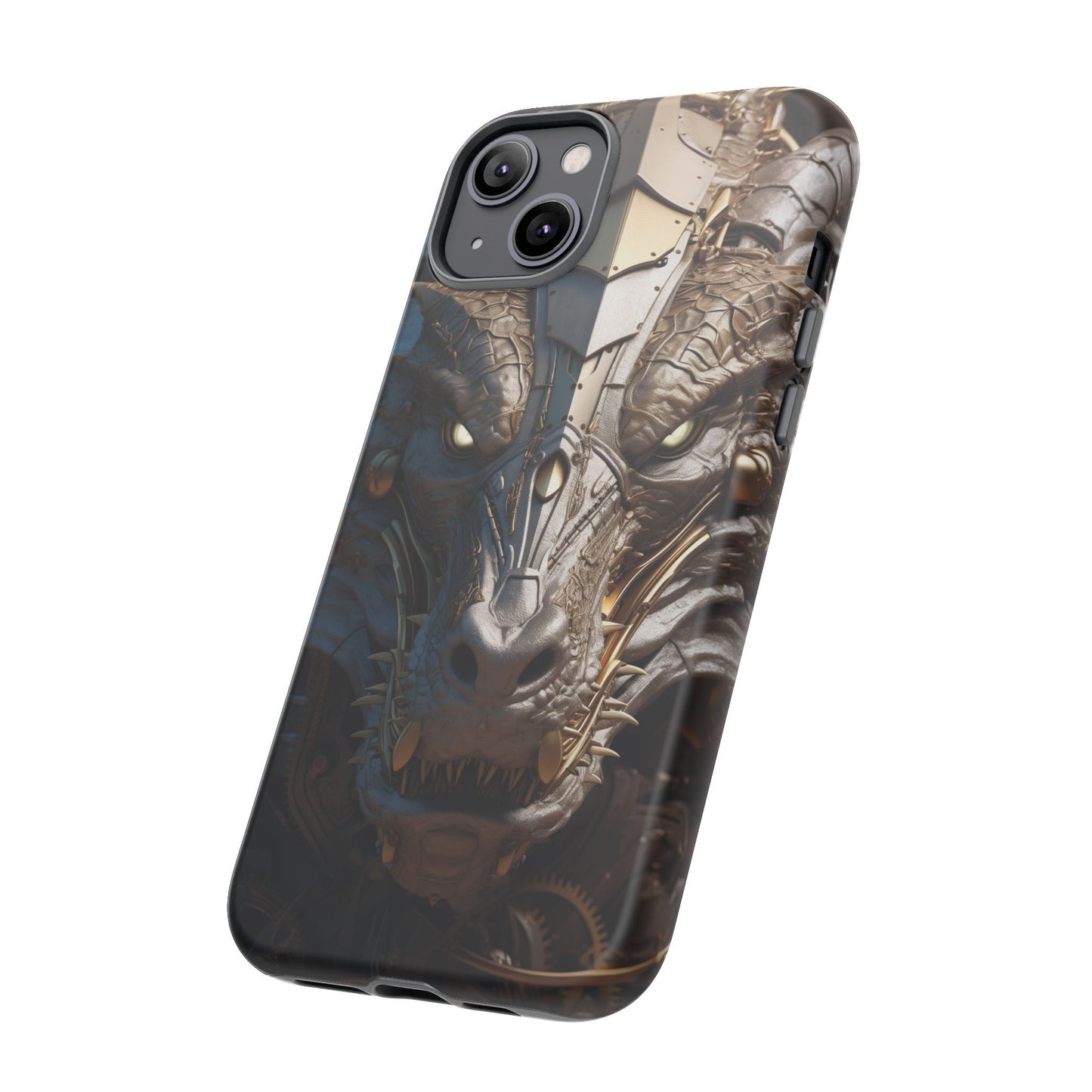Hyper Realistic 3D Design Clockwork Dragon Phone Case - For Fantasy Lovers, D&D, RPG, TTRPG, Geek, Nerd