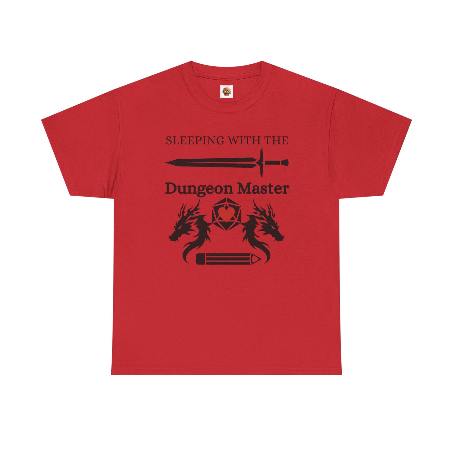 Sleeping with the Dungeon Master Dungeons and Dragons DND Unisex Heavy Cotton Tee Shirt T-Shirt - RPG, TTRPG, Roleplaying, Geek, Nerd