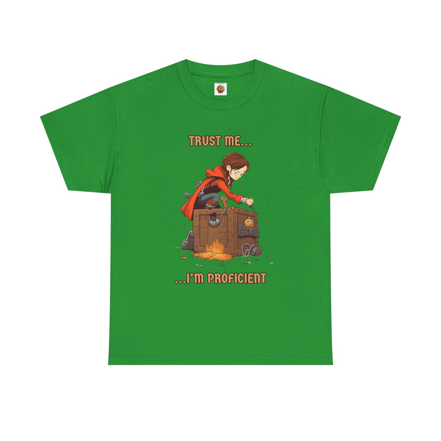'Trust Me, I'm Proficient' Dungeons and Dragons DND Unisex Heavy Cotton Tee Shirt T-Shirt, RPG, TTRPG, Roleplaying, Geek, Nerd, Rogue, Thief