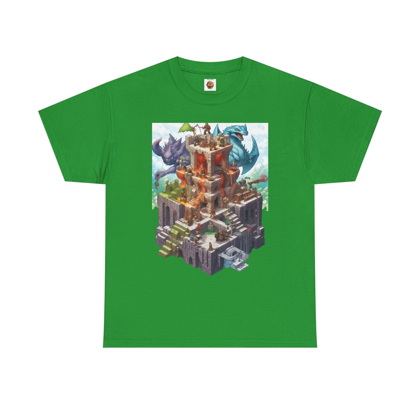 Dungeons and Isometric Dragons Fantasy Adventure Unisex Heavy Cotton Tee, Video Game Shirt, Graphic Tee, Gamer Gift, Casual Wear, Unique T-Shirt, DND, RPG, TTRPG, Geek, Nerd