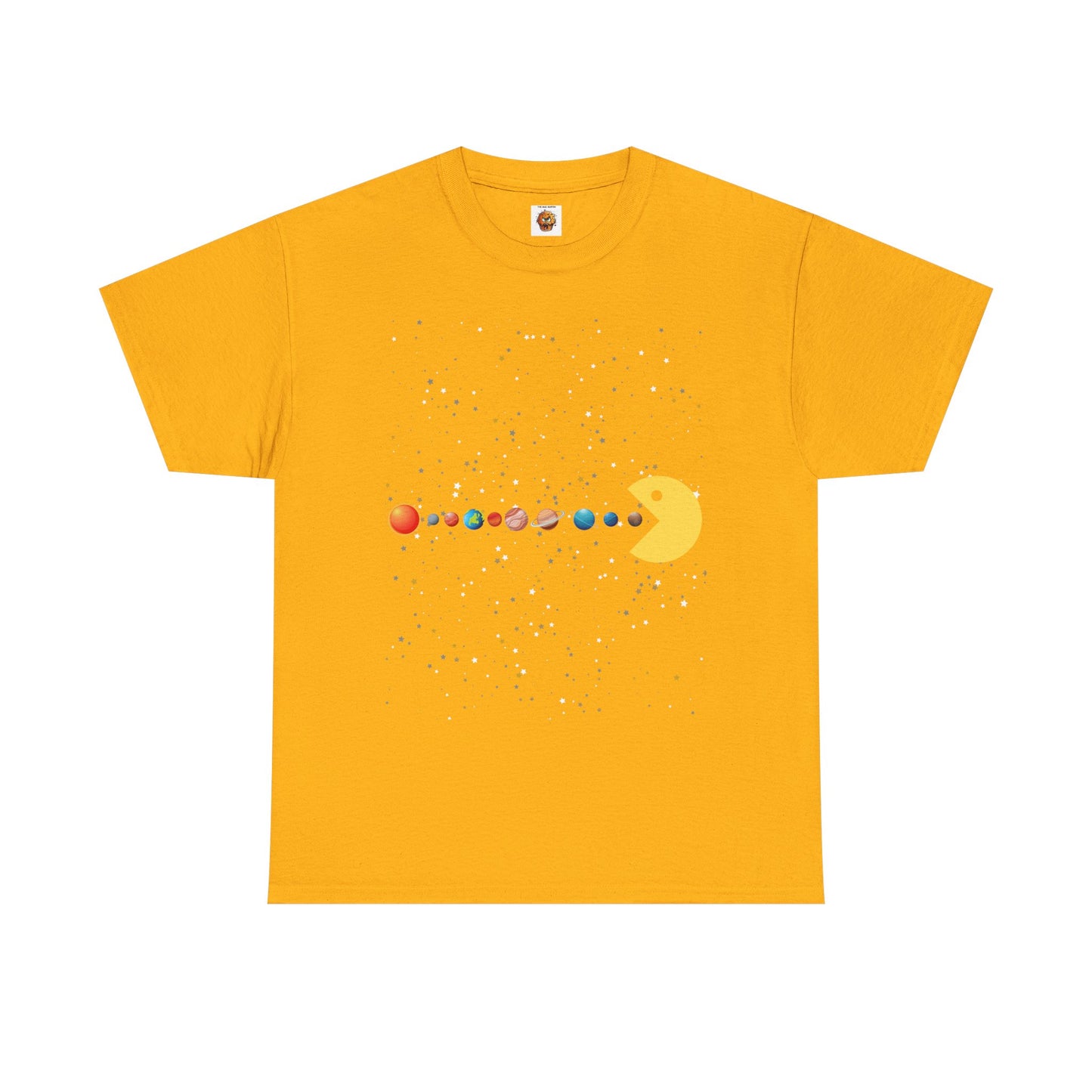 Funny Cute Galaxy Solar System Retro Video Game Unisex Heavy Cotton Tee - Gamer Shirt, Gaming, Space, Geek, Nerd