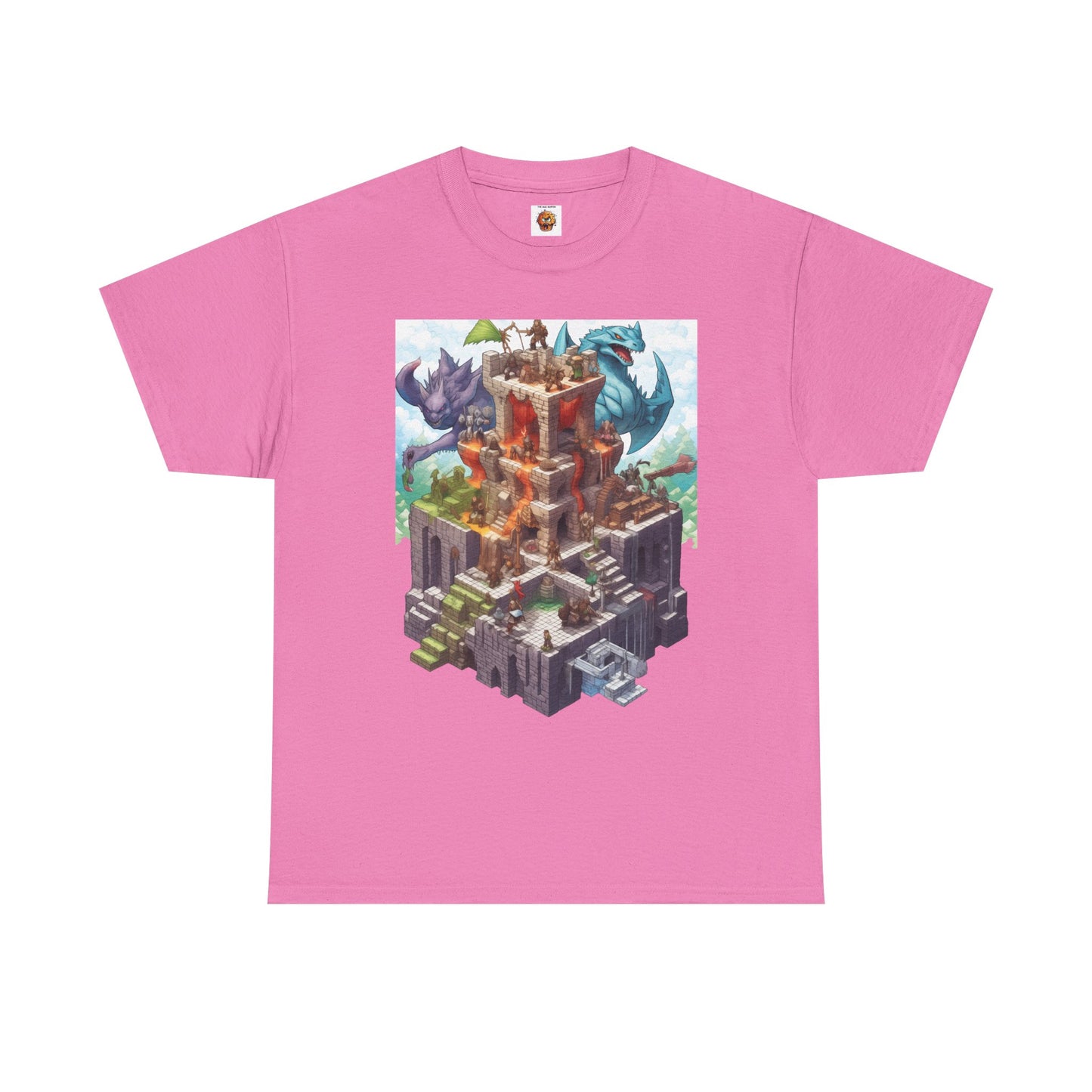 Dungeons and Isometric Dragons Fantasy Adventure Unisex Heavy Cotton Tee, Video Game Shirt, Graphic Tee, Gamer Gift, Casual Wear, Unique T-Shirt, DND, RPG, TTRPG, Geek, Nerd