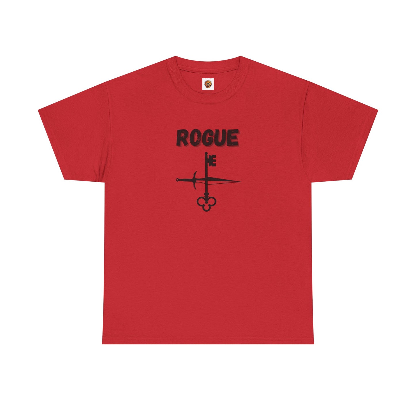 Rogue Icon Symbol Dungeons and Dragons Unisex Heavy Cotton Tee Shirt T-Shirt - RPG, TTRPG, Roleplaying, Geek, Nerd