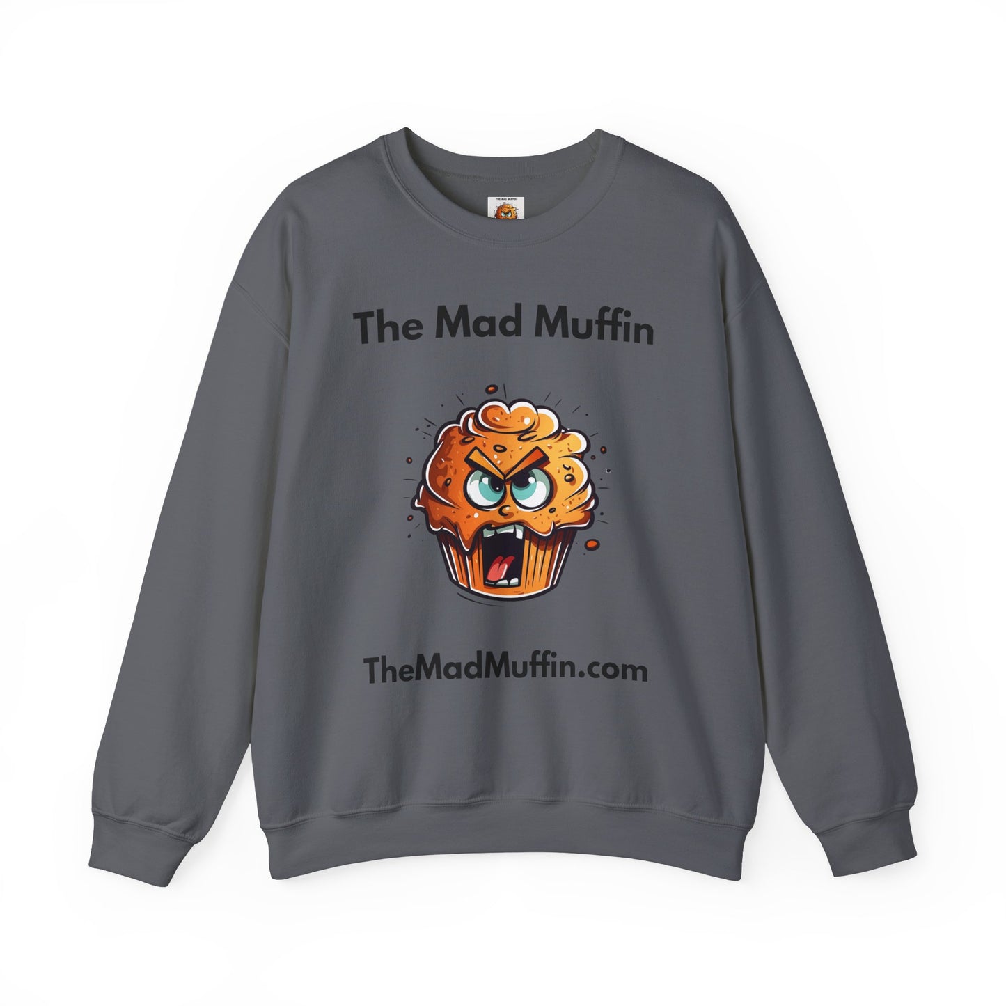 Funny Mad Muffin Unisex Sweatshirt | Unique Gift for Food Lovers