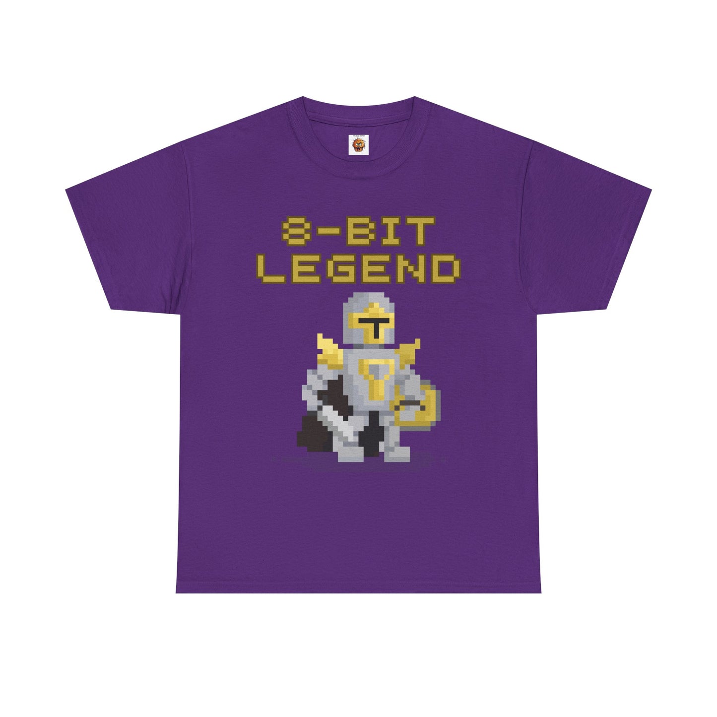 8-Bit Legend Unisex Heavy Cotton Tee Shirt - Retro Gamer T-Shirt, Knight And Sword, Gaming, Nerd, Geek