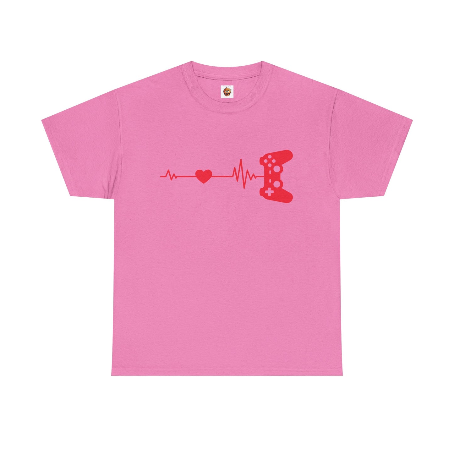 Gamer Heartbeat Import Video Game Controller Unisex Heavy Cotton Tee Shirt T-Shirt  - Perfect for Gaming Enthusiasts, Geek, Nerd