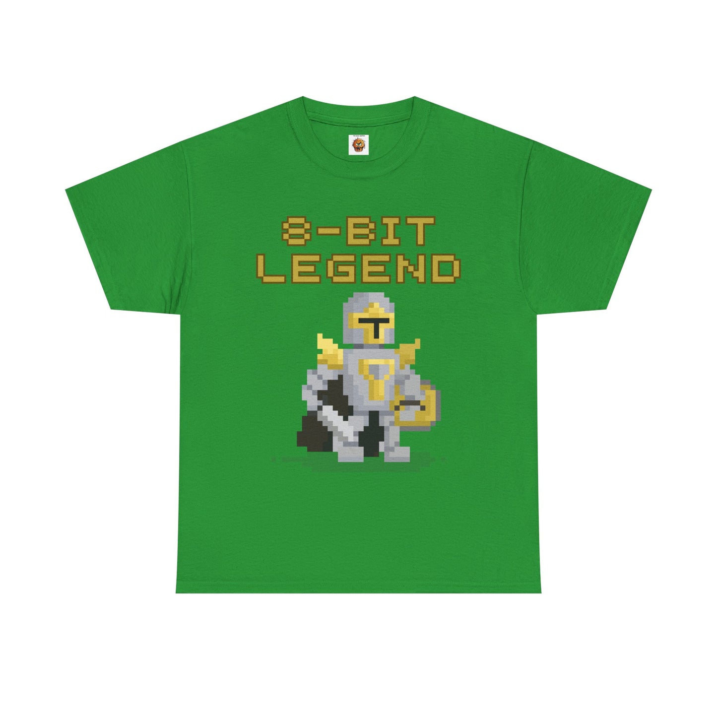 8-Bit Legend Unisex Heavy Cotton Tee Shirt - Retro Gamer T-Shirt, Knight And Sword, Gaming, Nerd, Geek