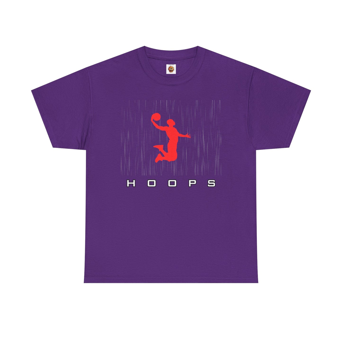 Hoops Player Silhouette Graphic Tee, Unisex Basketball Shirt, Sporty Cotton Tee, Gift for Athletes, Casual Wear, Basketball Fan Apparel