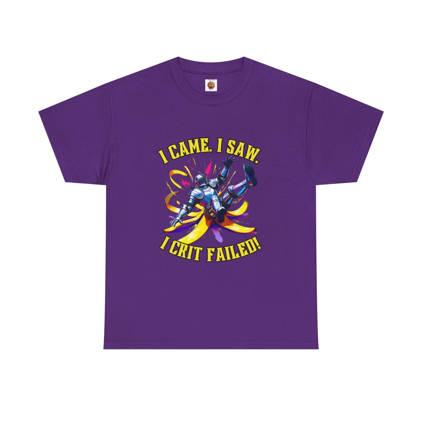 Funny Gamer Unisex Tee - 'I Came, I Saw, I Crit Failed' - Perfect for Gaming Gifts, Birthday, or Casual Wear, DND, RPG, TTRPG, Geek, Nerd