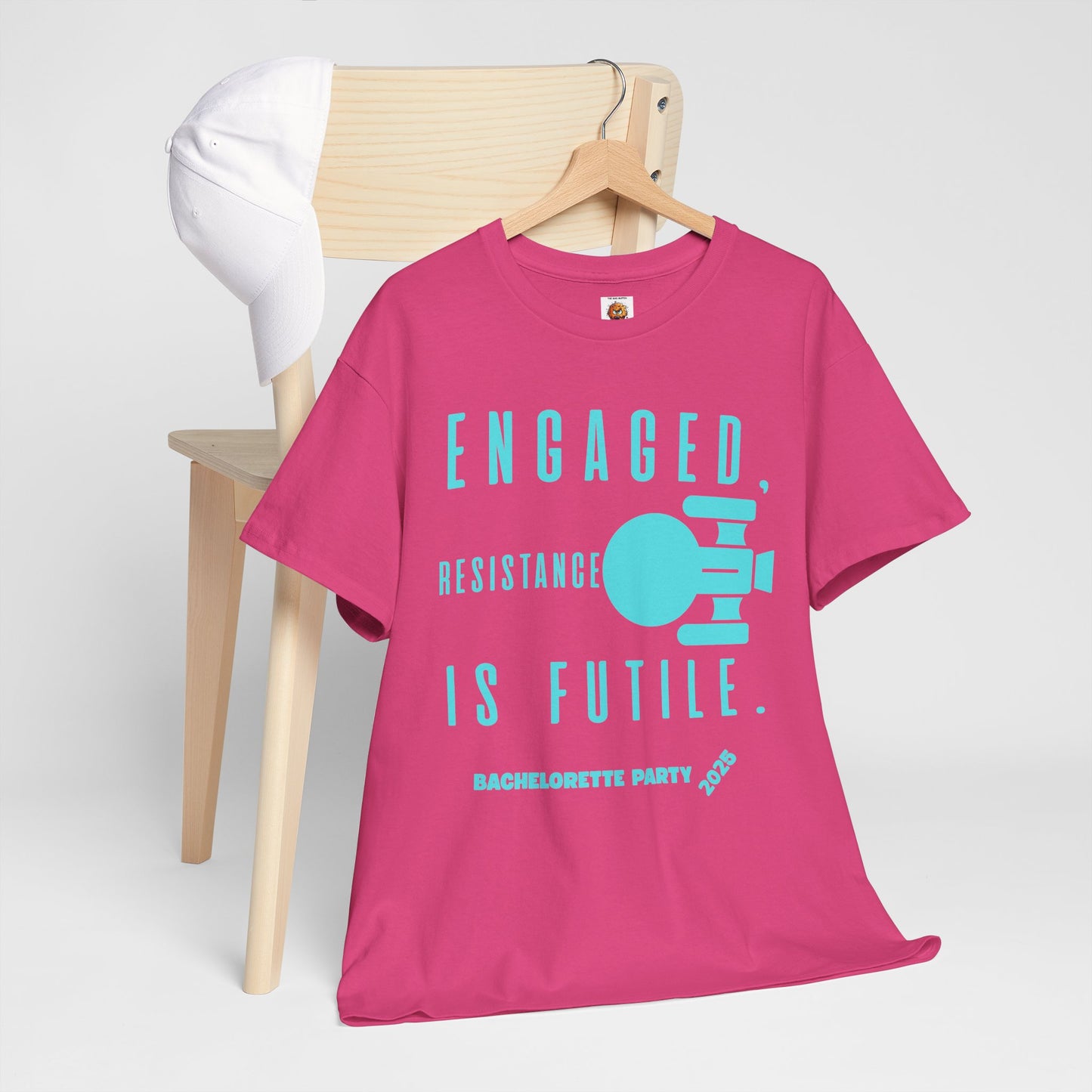 Engaged Resistance Is Futile Unisex Heavy Cotton Tee - Perfect for Bachelorette Parties 2025, Wedding, Engagement, Star Trek, Sci-Fi, Geek, Nerd