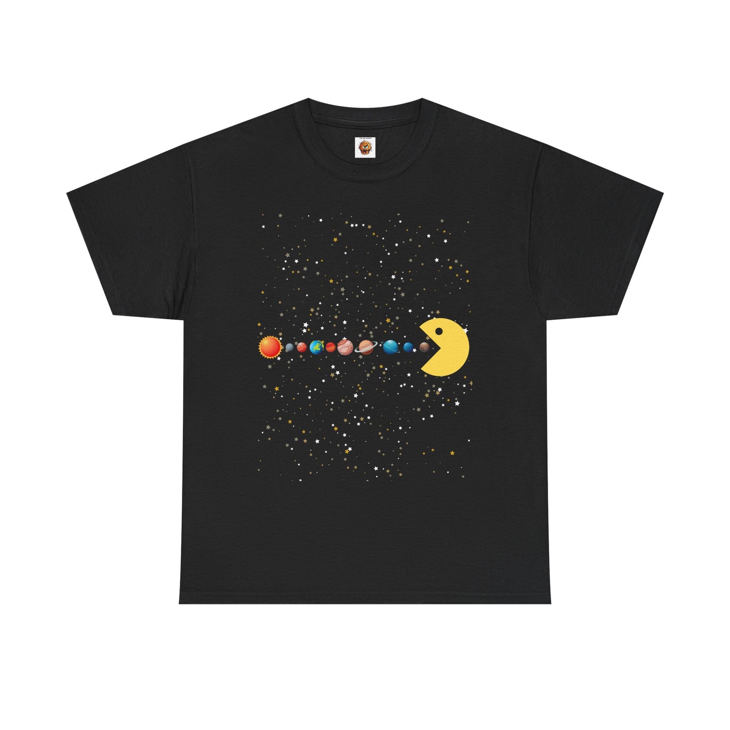 Funny Cute Galaxy Solar System Retro Video Game Unisex Heavy Cotton Tee - Gamer Shirt, Gaming, Space, Geek, Nerd