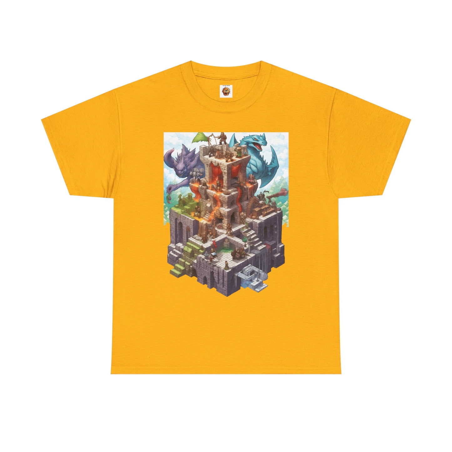 Dungeons and Isometric Dragons Fantasy Adventure Unisex Heavy Cotton Tee, Video Game Shirt, Graphic Tee, Gamer Gift, Casual Wear, Unique T-Shirt, DND, RPG, TTRPG, Geek, Nerd