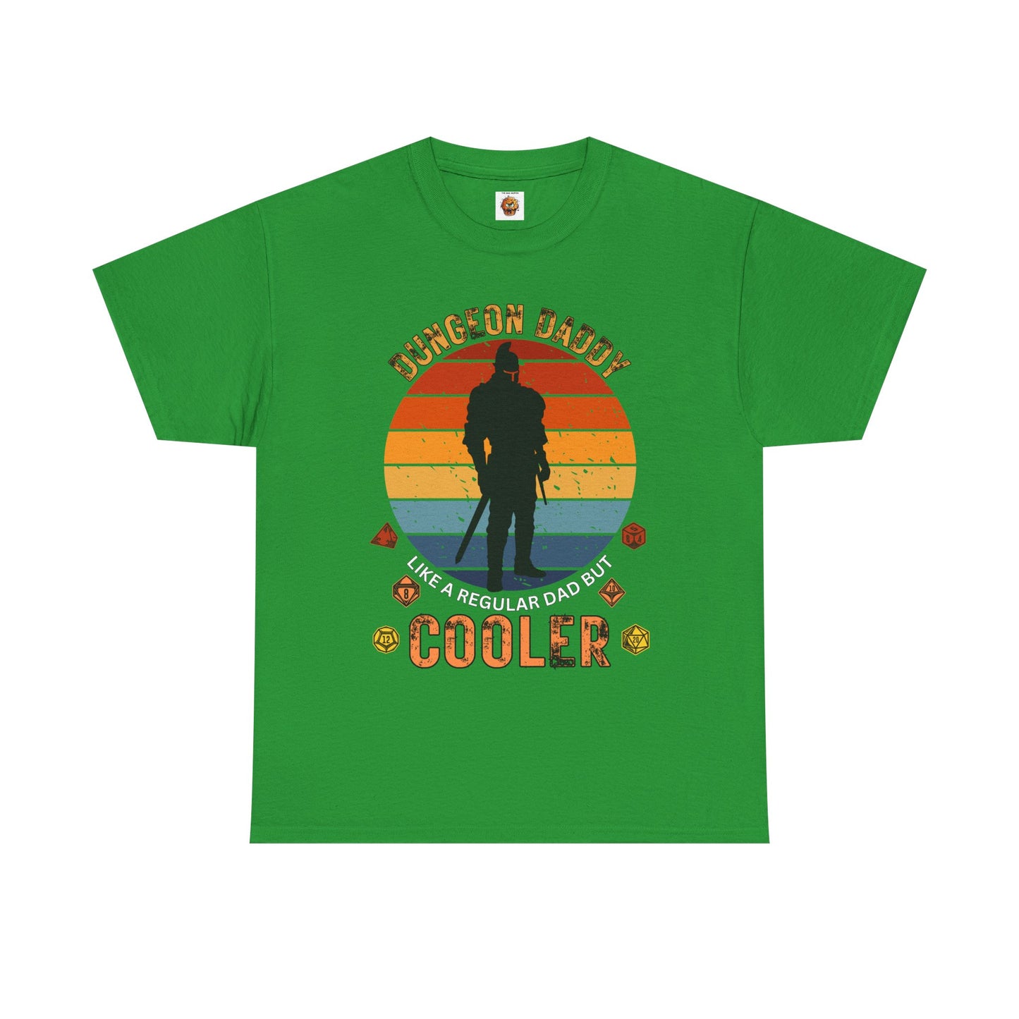 Dungeon Daddy Dungeons and Dragons DND Unisex Heavy Cotton Tee Shirt T-Shirt - Perfect for Dads, RPG, TTRPG, Roleplaying, Geek, Nerd
