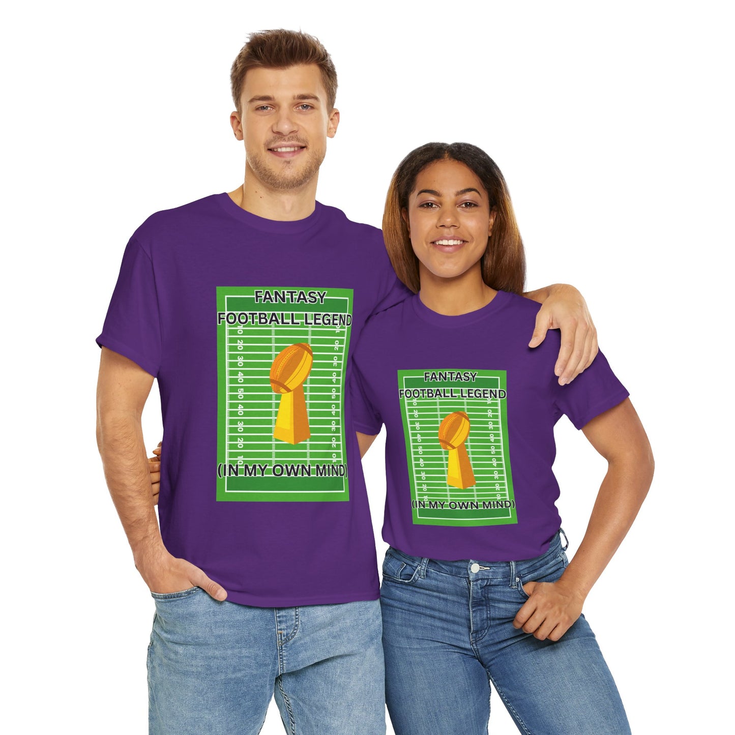 Funny Fantasy Football Legend Tee, Custom Graphic Shirt, Unisex Sportswear, Gift for Sports Fans, Ideal for Game Days, League Events, Summer Wear