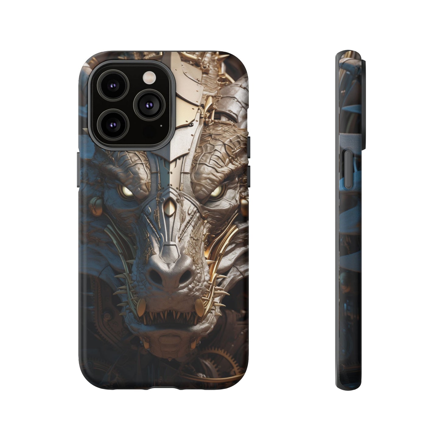 Hyper Realistic 3D Design Clockwork Dragon Phone Case - For Fantasy Lovers, D&D, RPG, TTRPG, Geek, Nerd