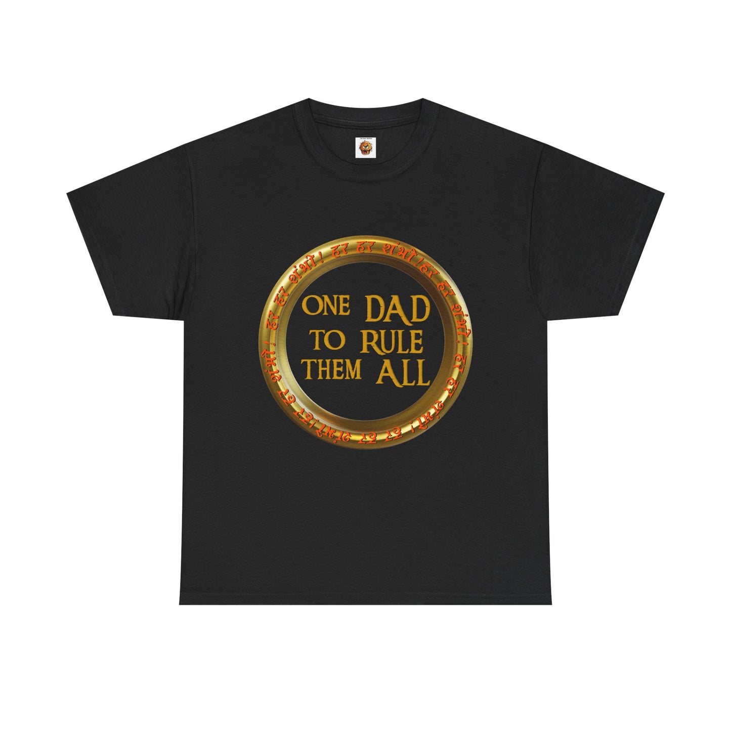 LOTR Themed 'One Dad To Rule Them All' Unisex Tee, Funny Gift for Father's Day, Parent Humor Shirt, Geeky Menswear, Unique Family T-Shirt, Birthday Gift, Fantasy, DND, RPG, TTRPG, Geek, Nerd