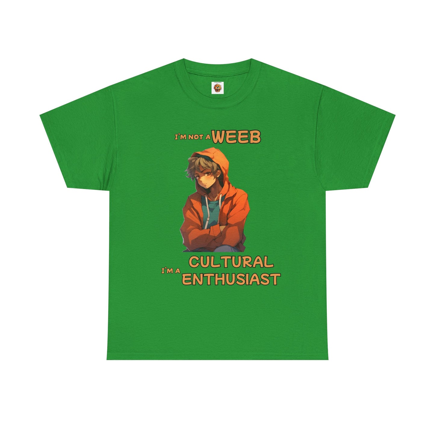 Cultural Enthusiast Unisex Heavy Cotton Tee Shirt - I'm Not a Weeb Graphic T-Shirt, Shonen Anime, Geek, Nerd