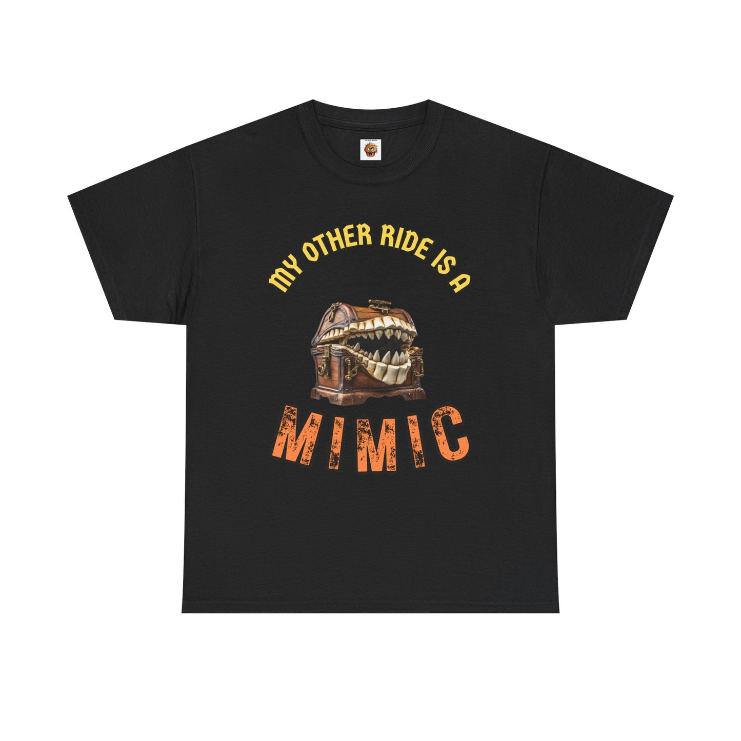 "My Other Ride is a Mimic" Fantasy Dungeons and Dragons DND Unisex Heavy Cotton Tee Shirt - RPG, TTRPG, Roleplaying, Geek, Nerd