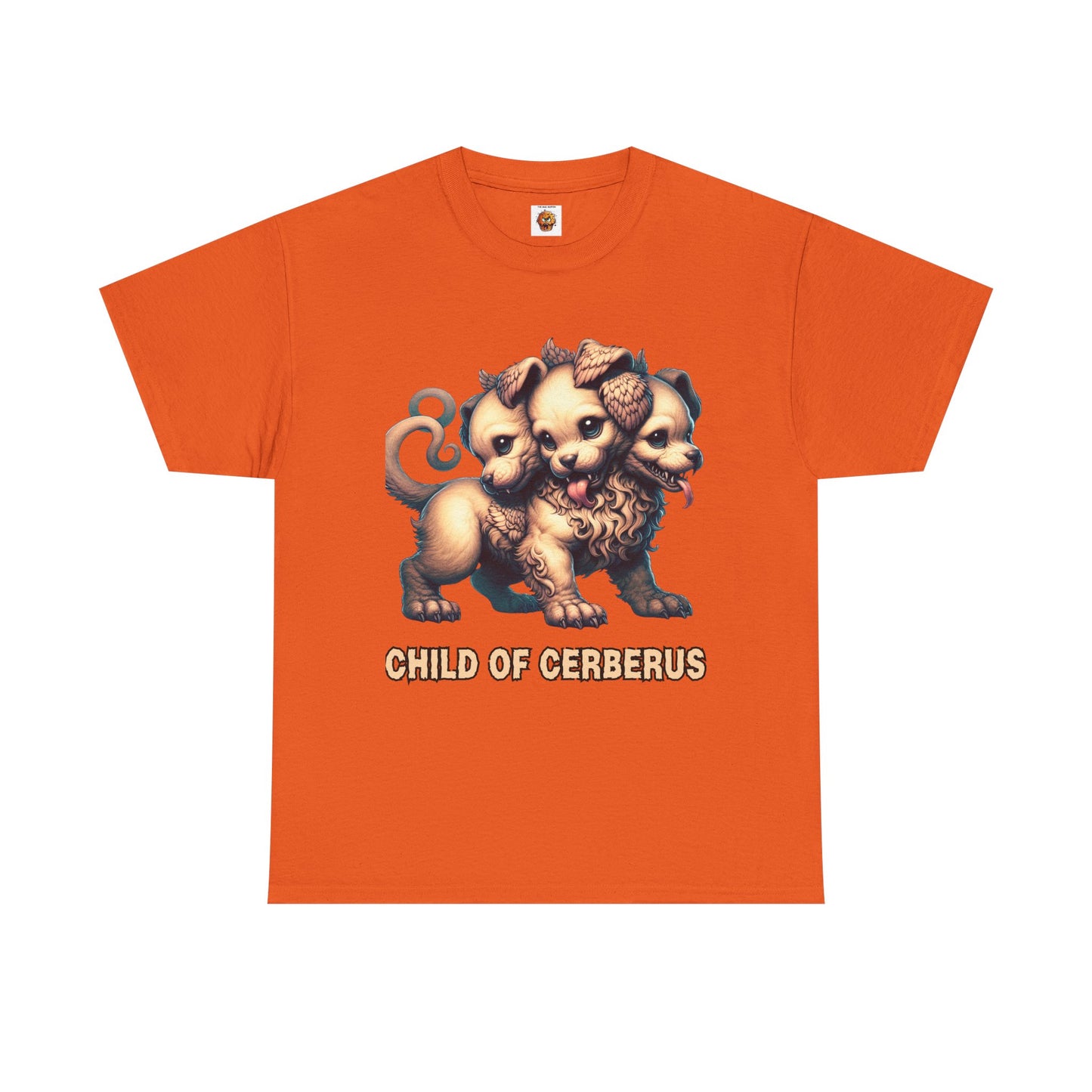 Child of Cerberus Three-Headed Puppy Unisex Tee | Kawaii Cute Animal Shirt, Gift for Dog Lovers, Pet Owner Apparel, Fun Graphic Tee, Unique T-Shirt, Hell Hound, Mythology