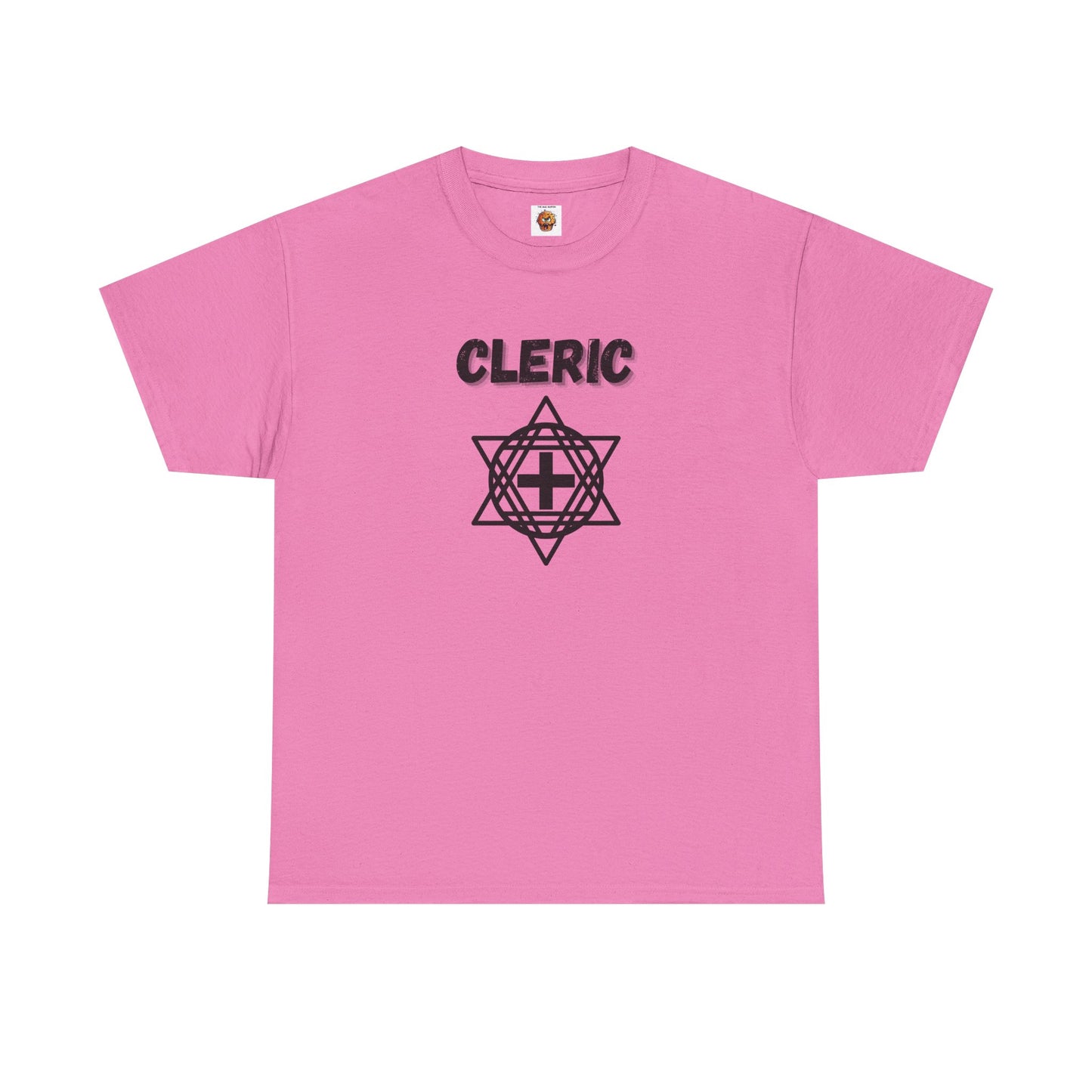 Cleric Icon Symbol Dungeons and Dragons DND Heavy Cotton Tee Shirt T-Shirt - RPG, TTRPG, Roleplaying, Geek, Nerd