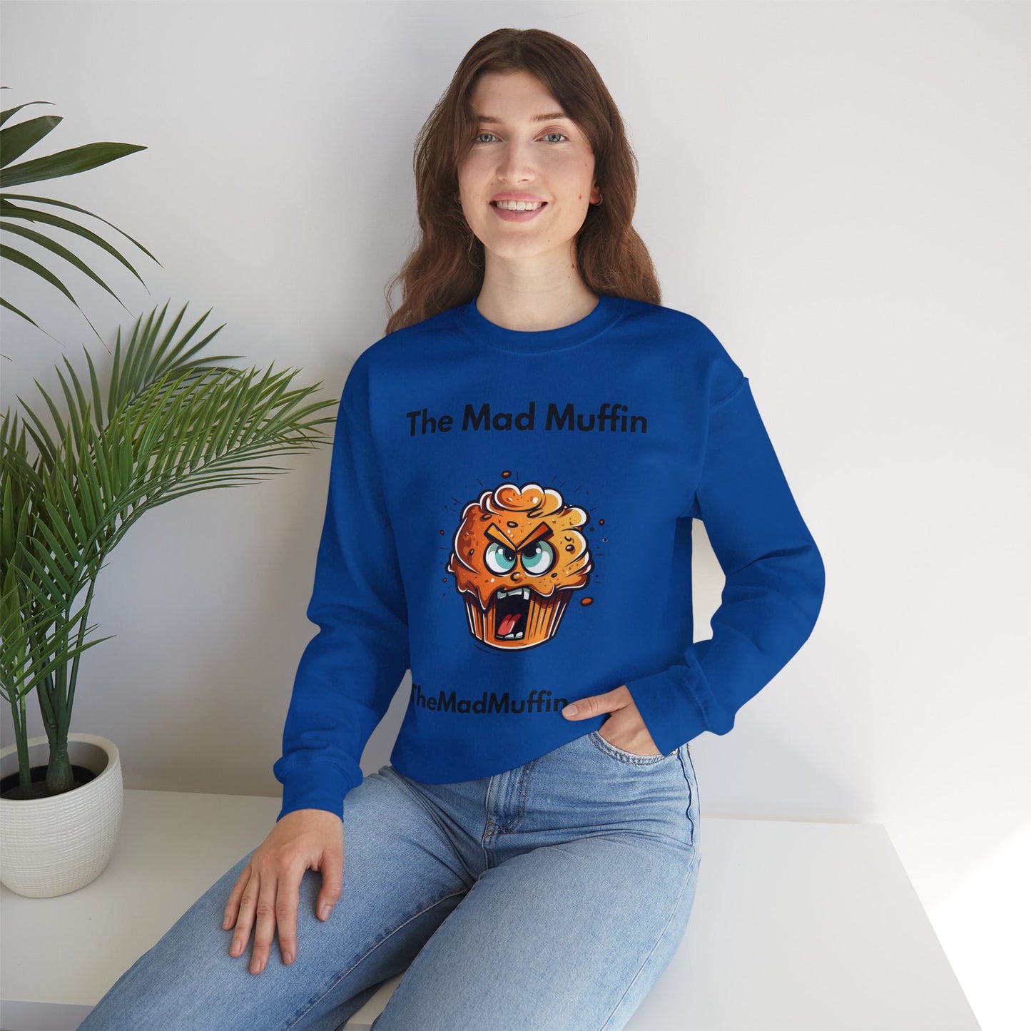 Funny Mad Muffin Unisex Sweatshirt | Unique Gift for Food Lovers