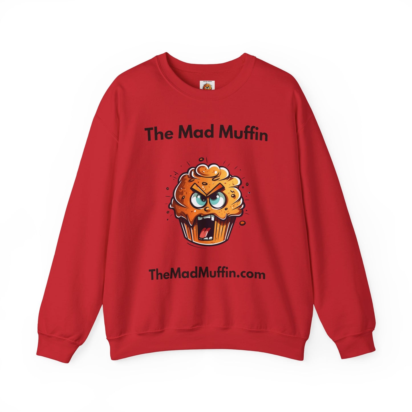Funny Mad Muffin Unisex Sweatshirt | Unique Gift for Food Lovers