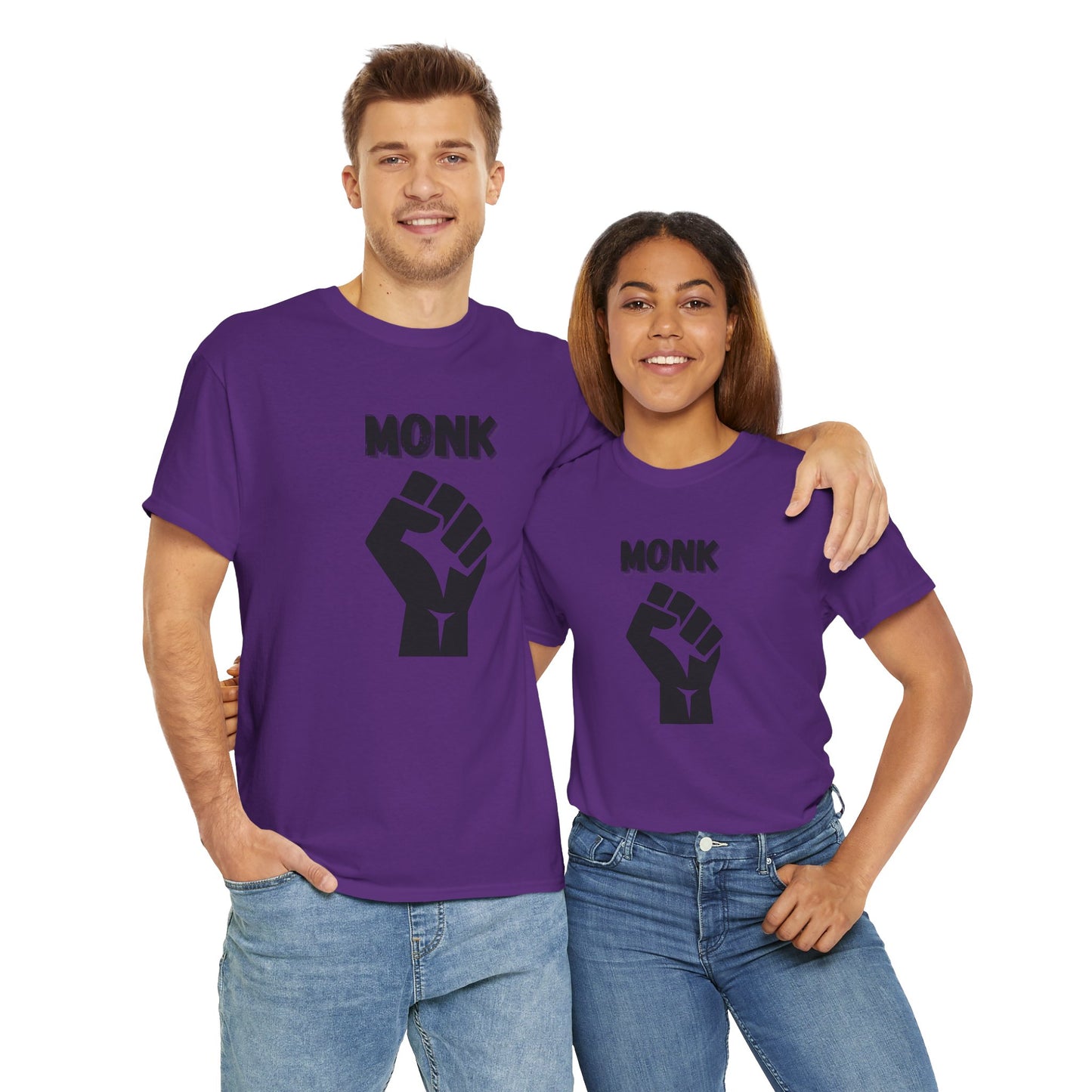 Monk Icon Symbol Dungeons and Dragons DND Unisex Heavy Cotton Tee Shirt T-Shirt - RPG, TTRPG, Roleplaying, Geek, Nerd