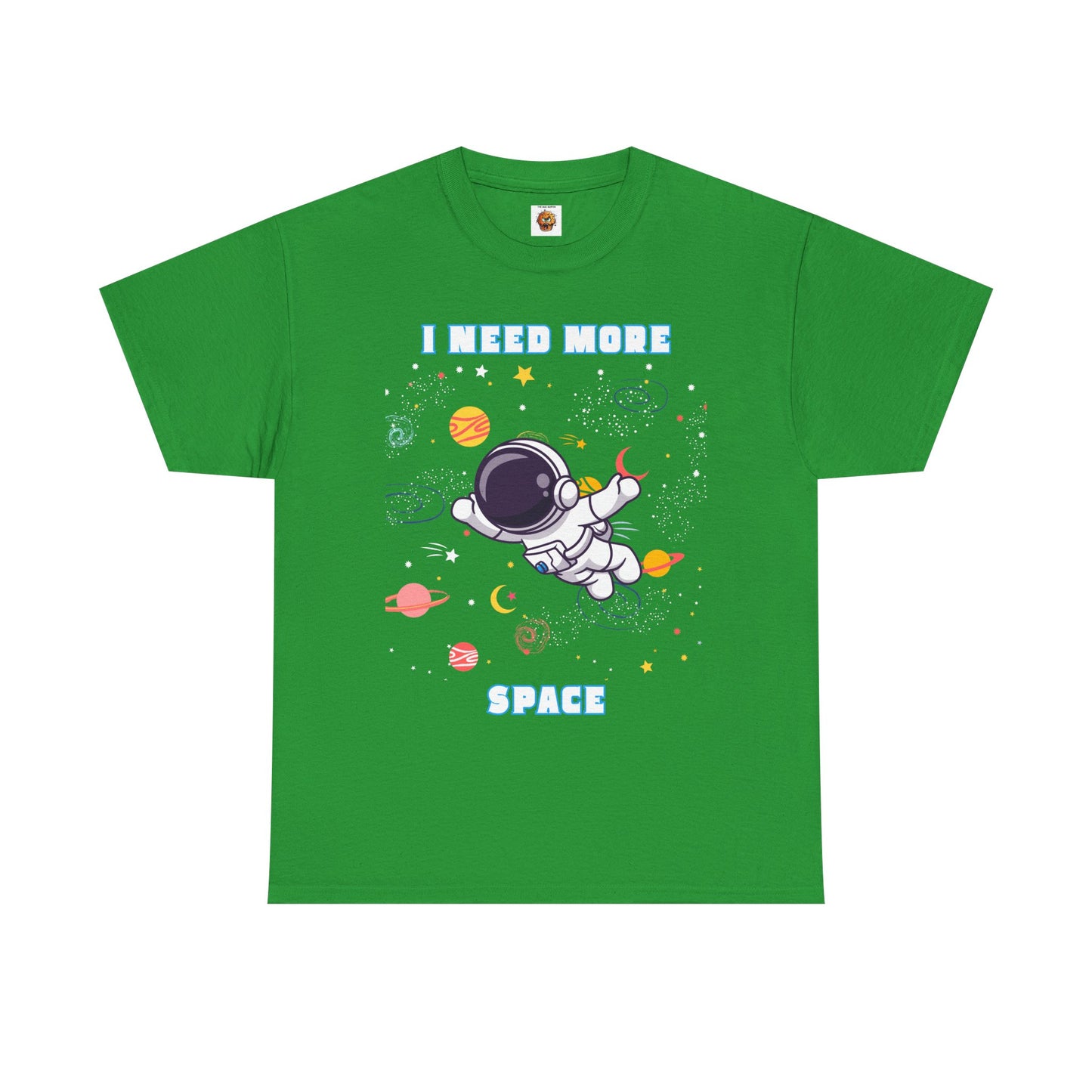 I Need More Space Unisex Heavy Cotton Tee - Fun Astronaut Graphic T-Shirt for Space Lovers, Science, Tech, Geek, Nerd