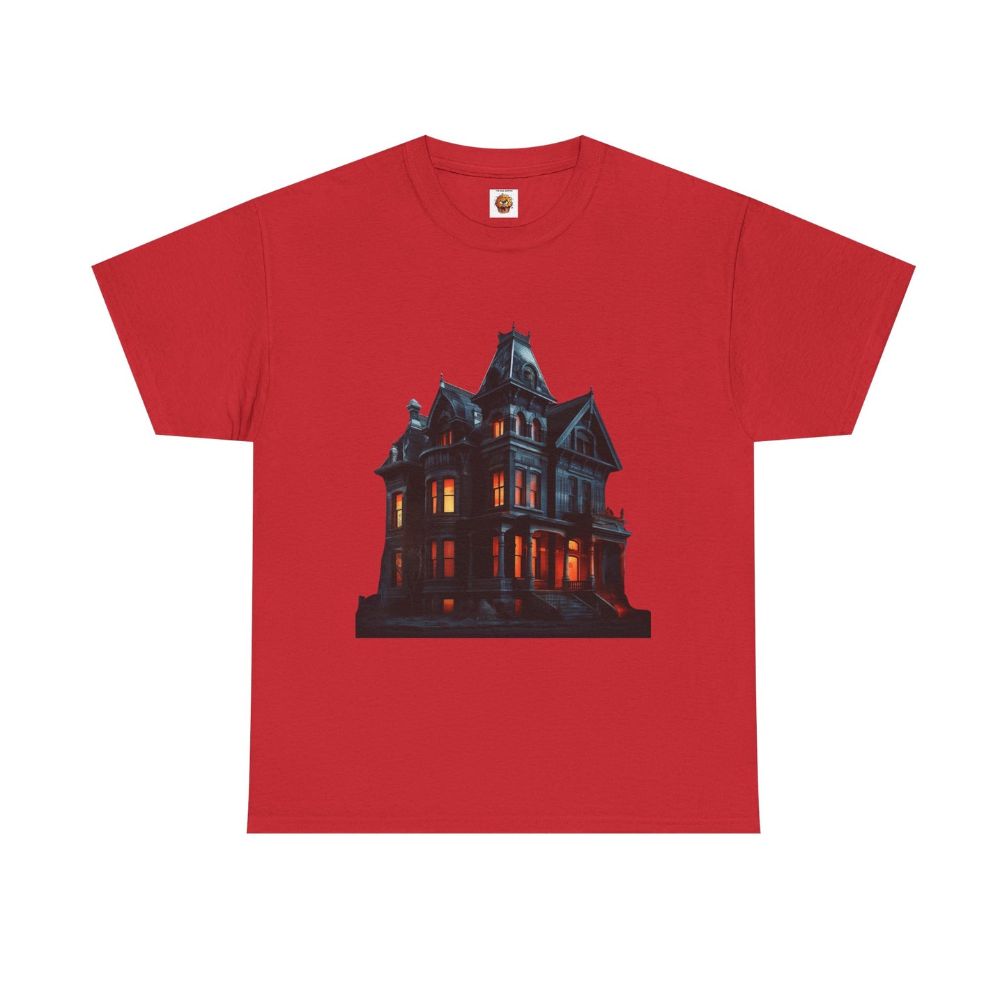Haunted Victorian House And Loving It Graphic Tee Shirt T-Shirt - Unisex Heavy Cotton, Horror, Scary, Halloween, Gothic, Geek, Nerd