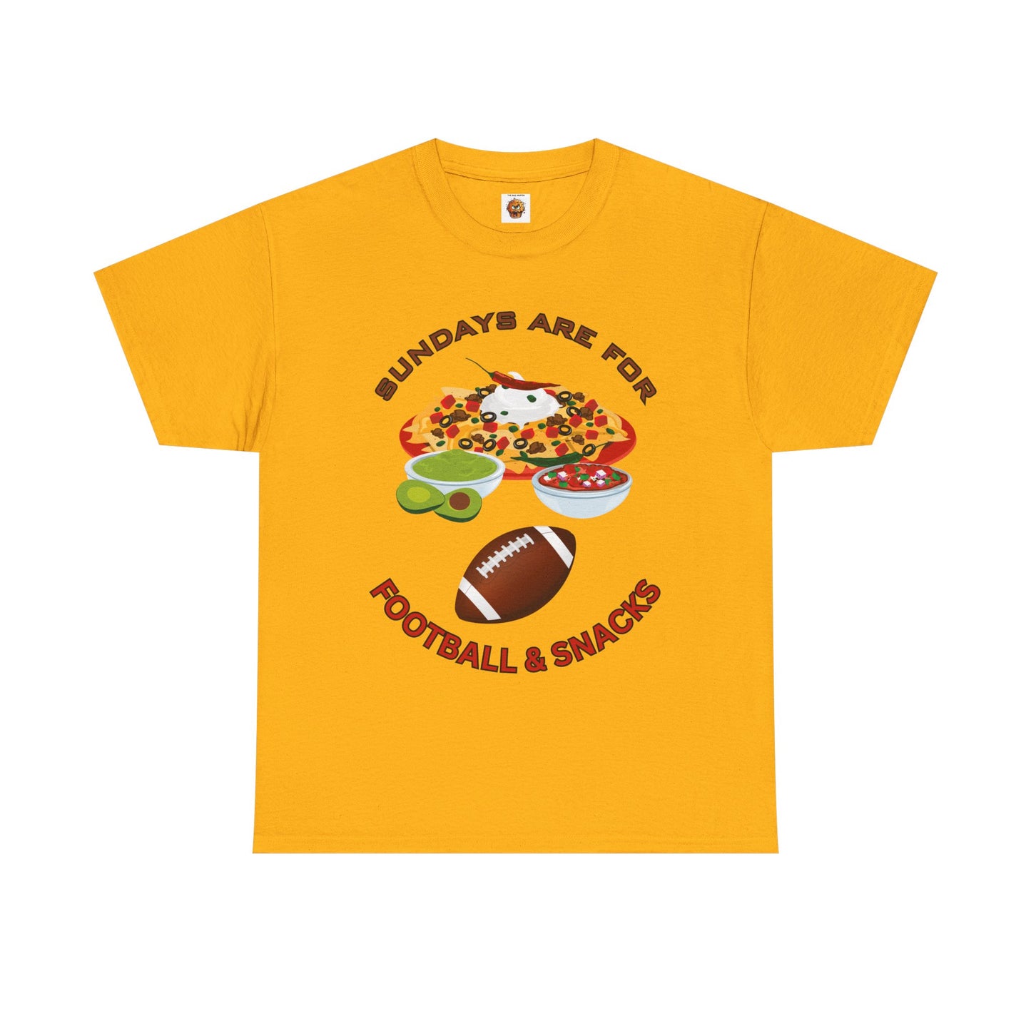 Sundays Are for Football & Snacks Tee, Unisex Cotton Shirt, Game Day Apparel, Fun Gift for Sports Lovers, Weekend Vibes, Super Bowl