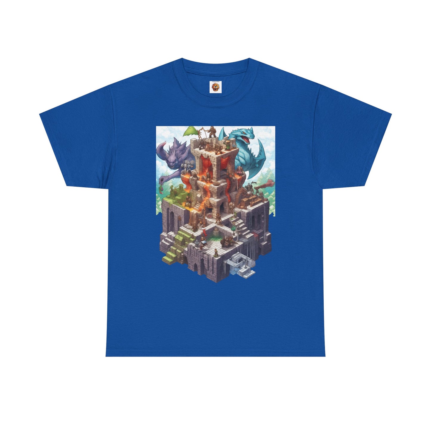 Dungeons and Isometric Dragons Fantasy Adventure Unisex Heavy Cotton Tee, Video Game Shirt, Graphic Tee, Gamer Gift, Casual Wear, Unique T-Shirt, DND, RPG, TTRPG, Geek, Nerd