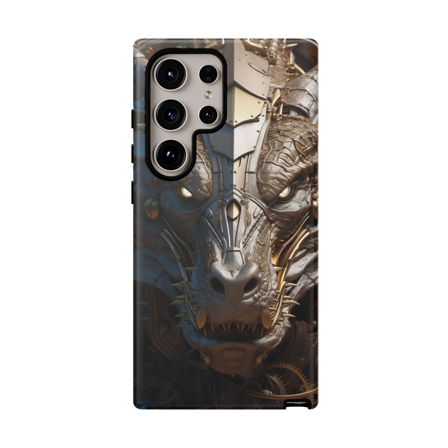 Hyper Realistic 3D Design Clockwork Dragon Phone Case - For Fantasy Lovers, D&D, RPG, TTRPG, Geek, Nerd