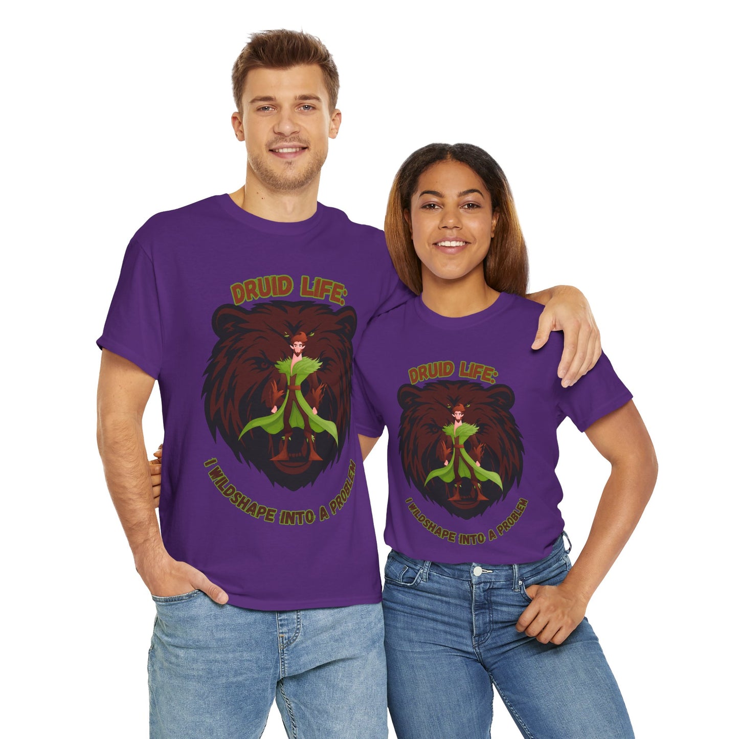 Druid Life Dungeons and Dragons DND Unisex Heavy Cotton Tee Shirt T-Shirt - RPG, TTRPG, Roleplaying, Geek, Nerd