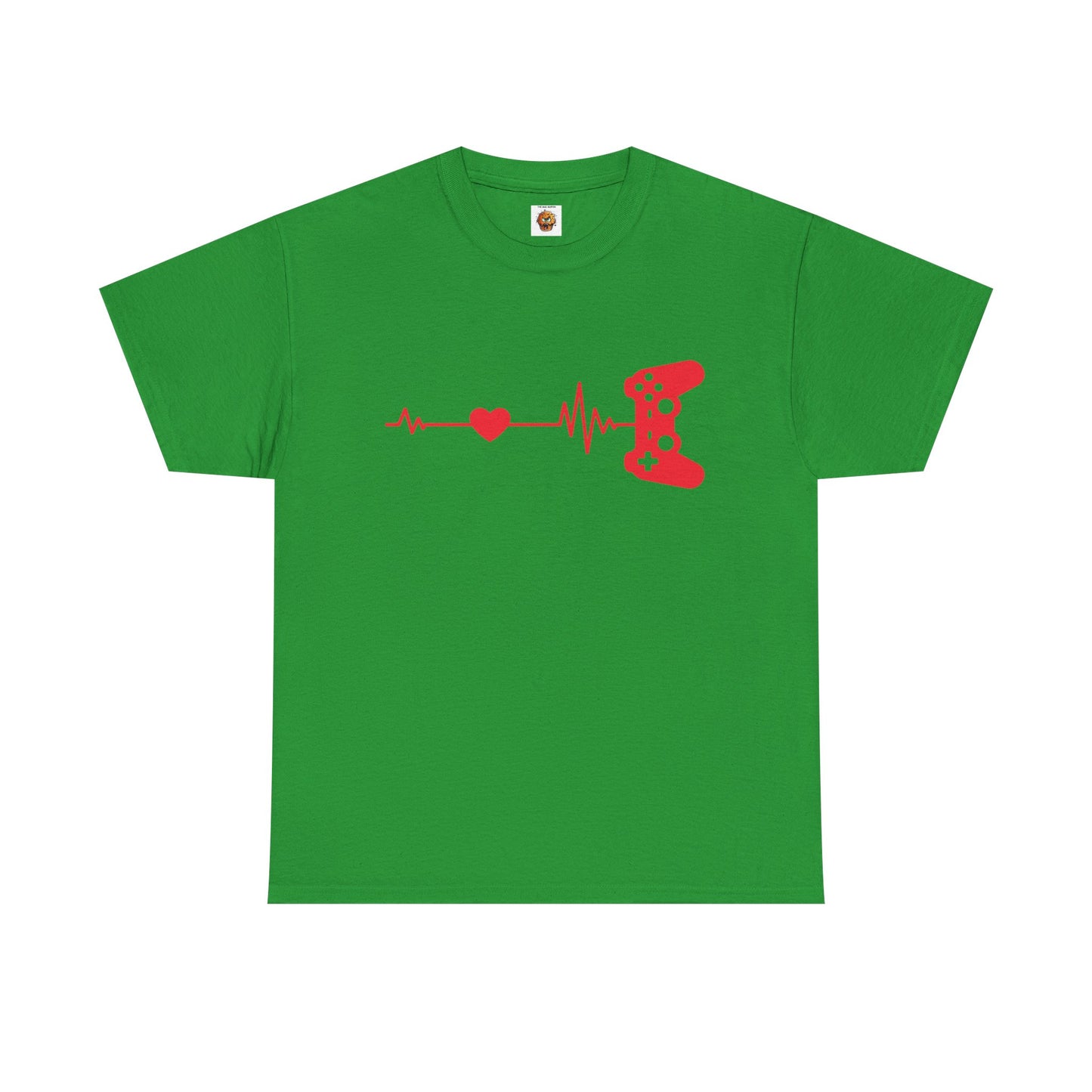 Gamer Heartbeat Import Video Game Controller Unisex Heavy Cotton Tee Shirt T-Shirt  - Perfect for Gaming Enthusiasts, Geek, Nerd