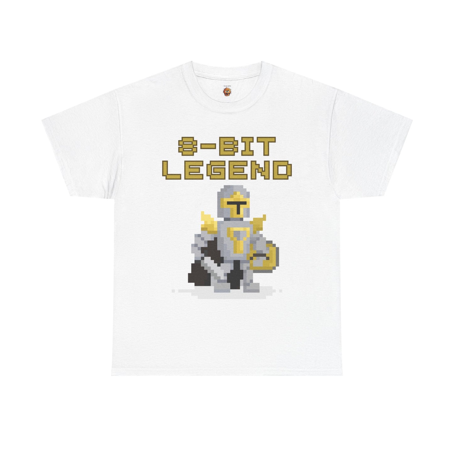 8-Bit Legend Unisex Heavy Cotton Tee Shirt - Retro Gamer T-Shirt, Knight And Sword, Gaming, Nerd, Geek