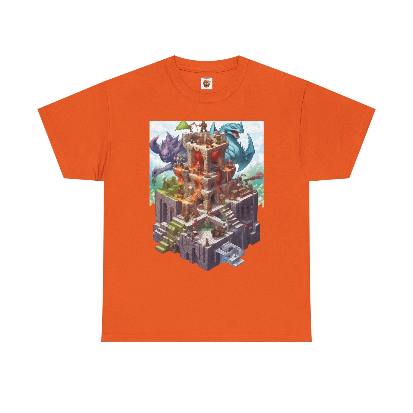 Dungeons and Isometric Dragons Fantasy Adventure Unisex Heavy Cotton Tee, Video Game Shirt, Graphic Tee, Gamer Gift, Casual Wear, Unique T-Shirt, DND, RPG, TTRPG, Geek, Nerd