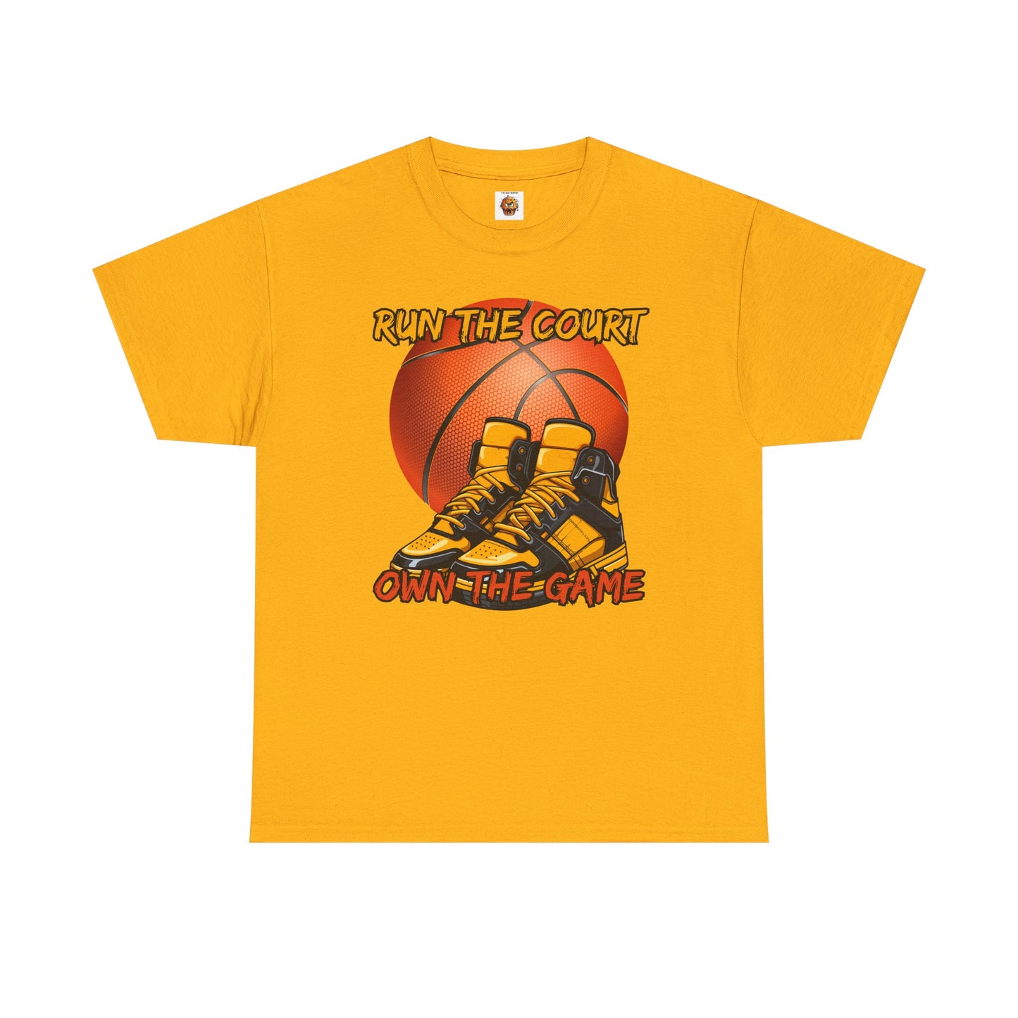 'Run The Court, Own The Game' Basketball Motivational Tee, Athletic Gift, Sports Shirt, Workout Apparel, Team Spirit Wear, Game Day Outfit
