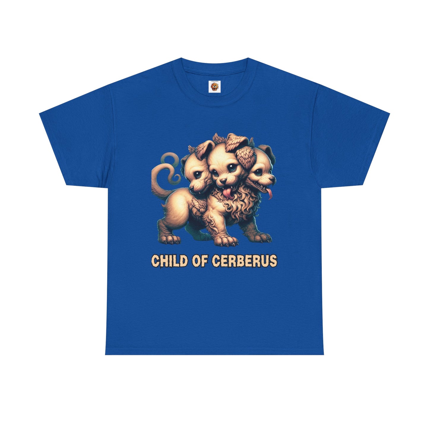 Child of Cerberus Three-Headed Puppy Unisex Tee | Kawaii Cute Animal Shirt, Gift for Dog Lovers, Pet Owner Apparel, Fun Graphic Tee, Unique T-Shirt, Hell Hound, Mythology