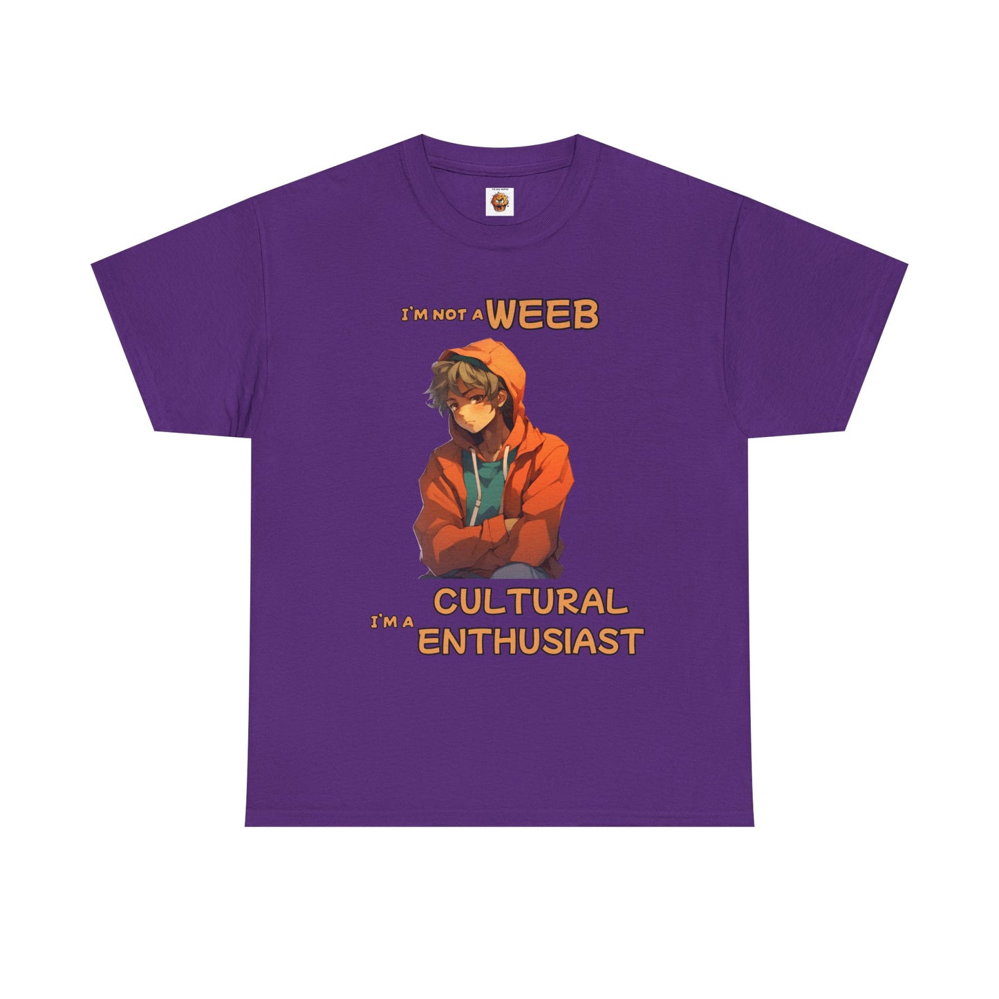 Cultural Enthusiast Unisex Heavy Cotton Tee Shirt - I'm Not a Weeb Graphic T-Shirt, Shonen Anime, Geek, Nerd