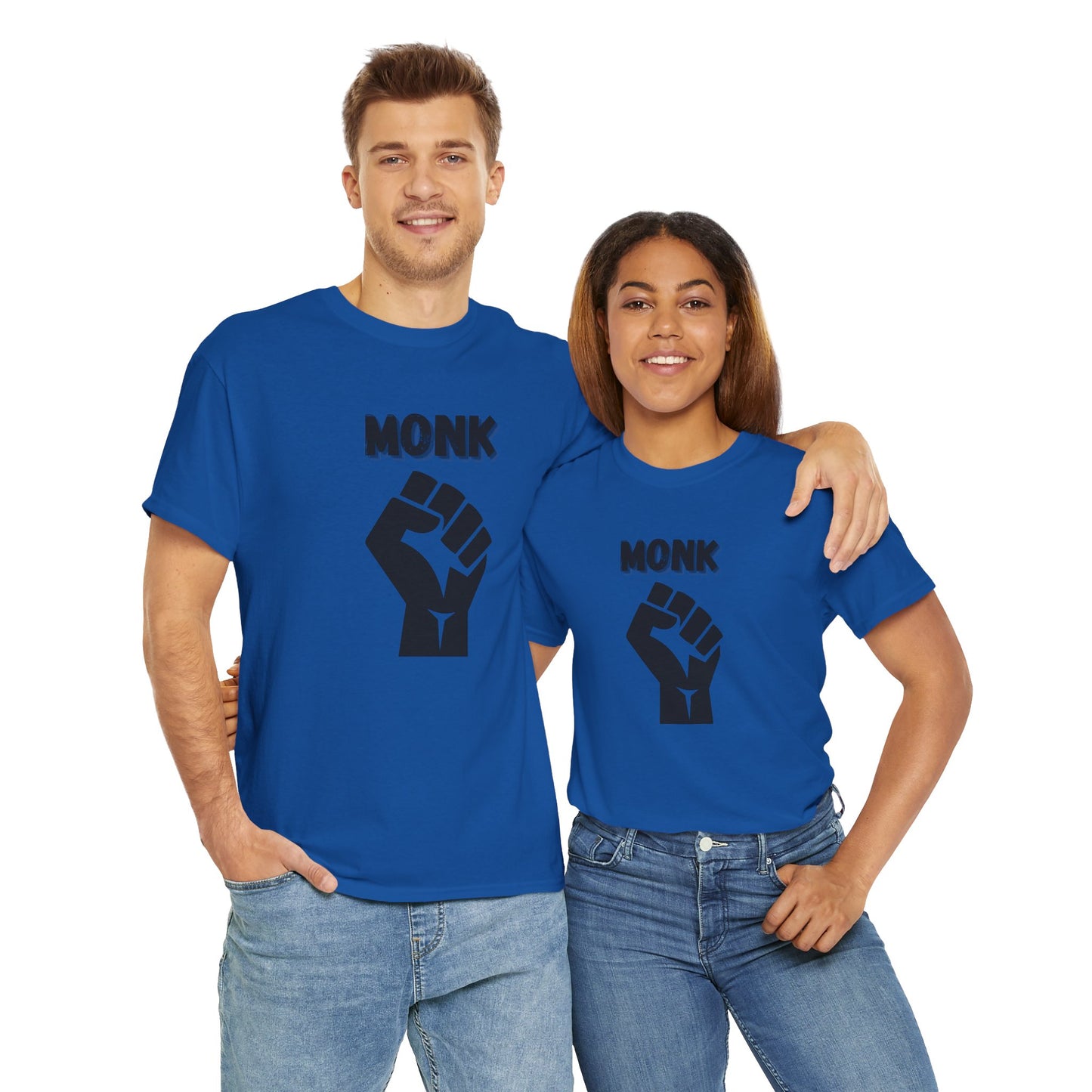 Monk Icon Symbol Dungeons and Dragons DND Unisex Heavy Cotton Tee Shirt T-Shirt - RPG, TTRPG, Roleplaying, Geek, Nerd