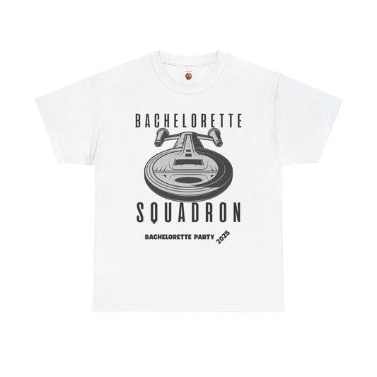 Bachelorette Squadron Heavy Cotton Tee - Perfect for Bachelorette Parties 2025, Wedding, Engagement, Star Trek, Sci-Fi, Geek, Nerd